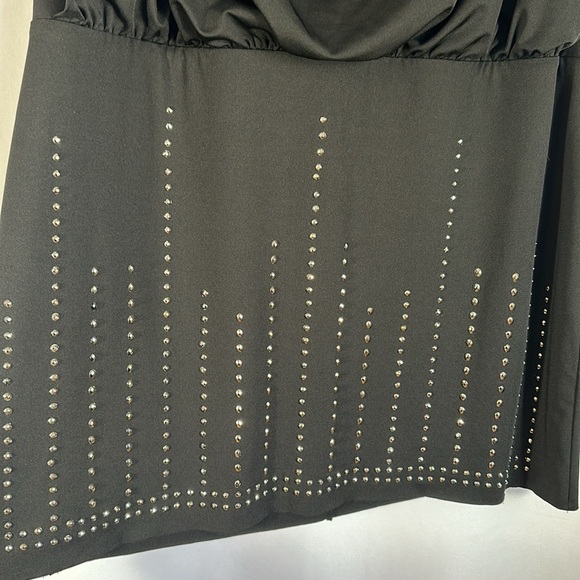 Penningtons Black & Silver Studded Mini Dress - Picture 3 of 7